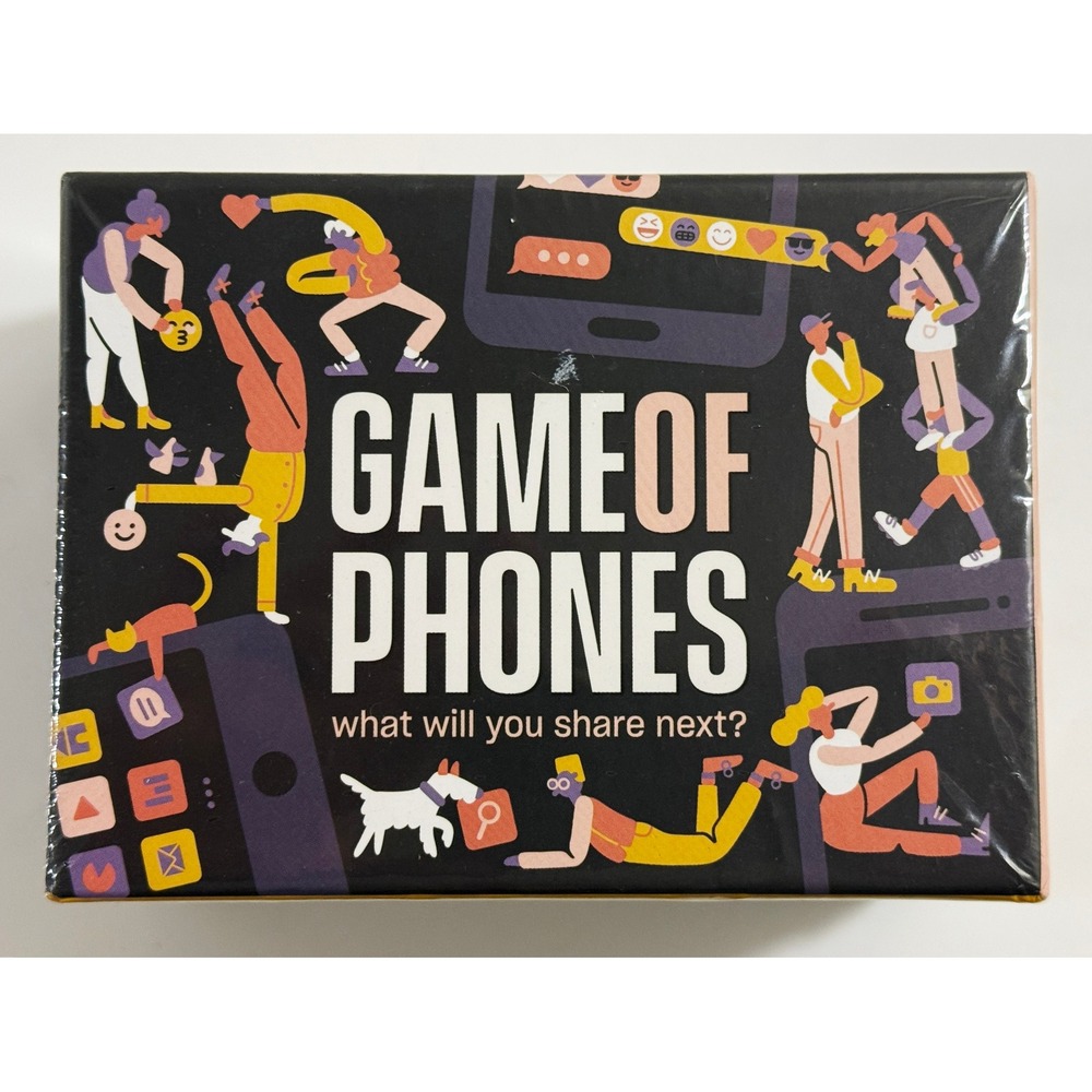 Breaking Games Game of Phones Card Game Black Digital Scavenger Hunt